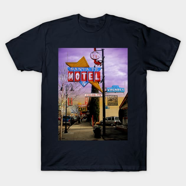 santa fe motel 2 T-Shirt by andalaimaging